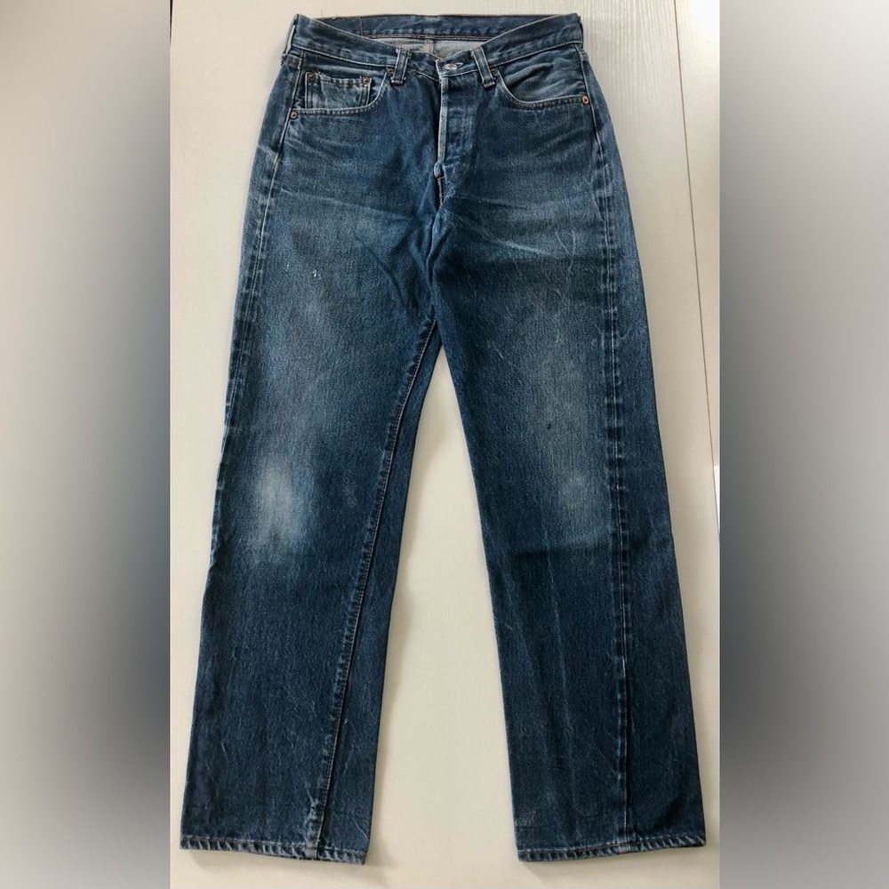 VTG 1970s Levi 501s dark denim straight leg
5 pocket front rivet 100% cot 29/29 - Picture 6 of 16